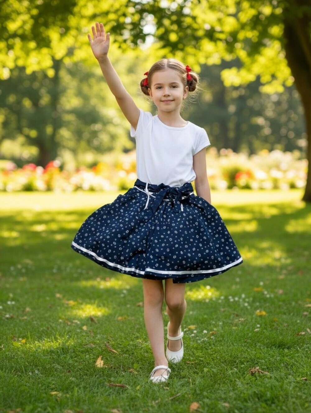 Honey Navy Blue Skirt
